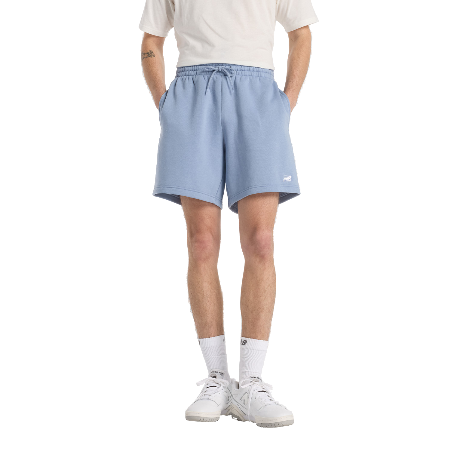New Balance Men's Sport Essentials Fleece 7" Shorts-Blue